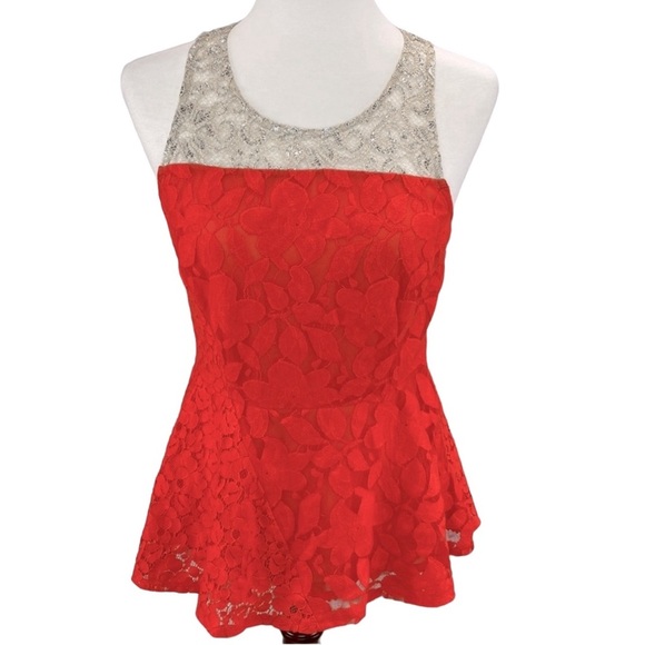 Anthropologie Moulinette Soeurs Lace Peplum Blouse - Picture 2 of 7